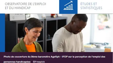 Photo de couverture du 9&egrave;me barom&egrave;tre Agefiph - IFOP sur la perception de l'emploi des personnes handicap&eacute;es. Copyright Freepick